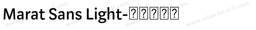 Marat Sans Light字体转换